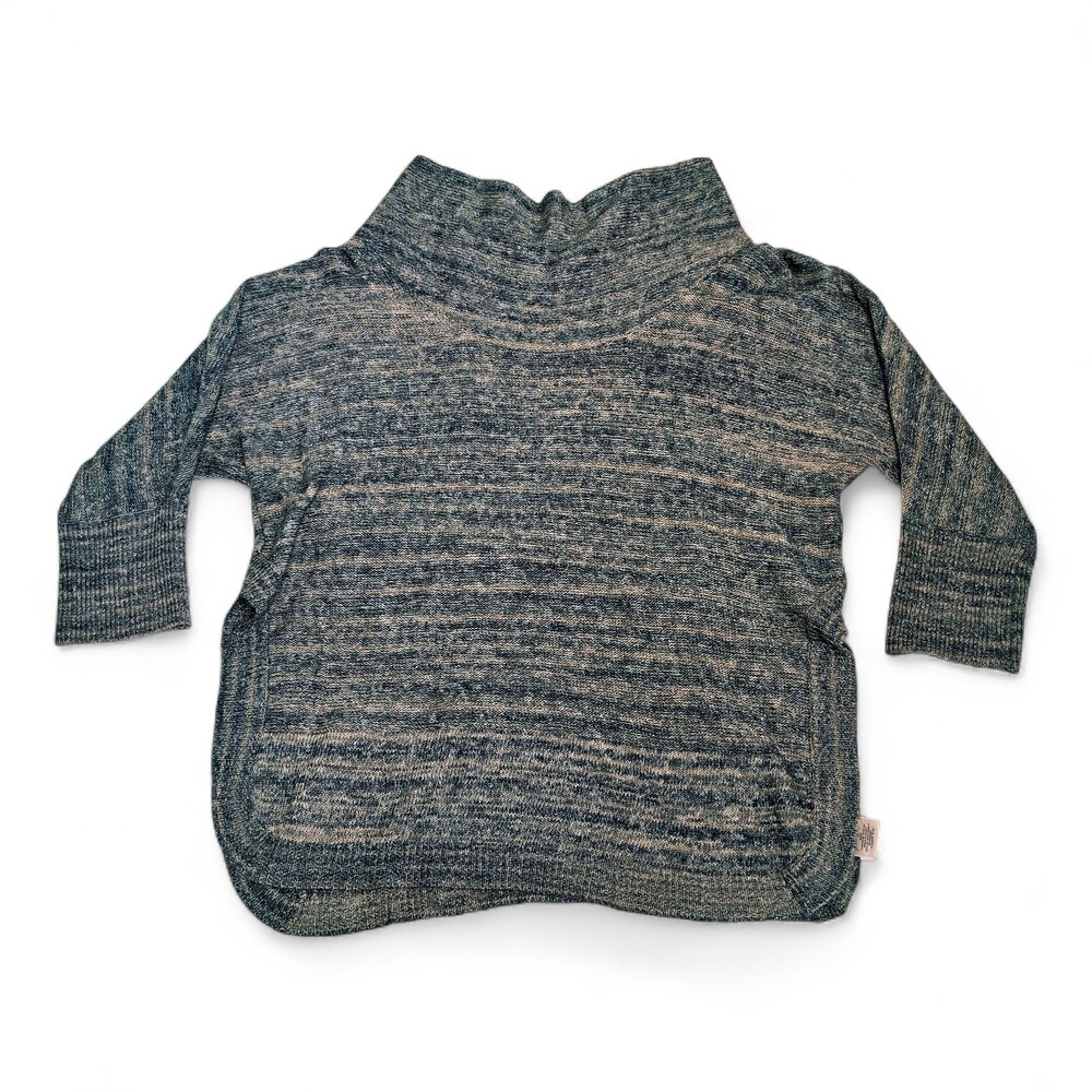Field Flower Gray Cowl Neck Boxy‎ Knit Sweater - Size L